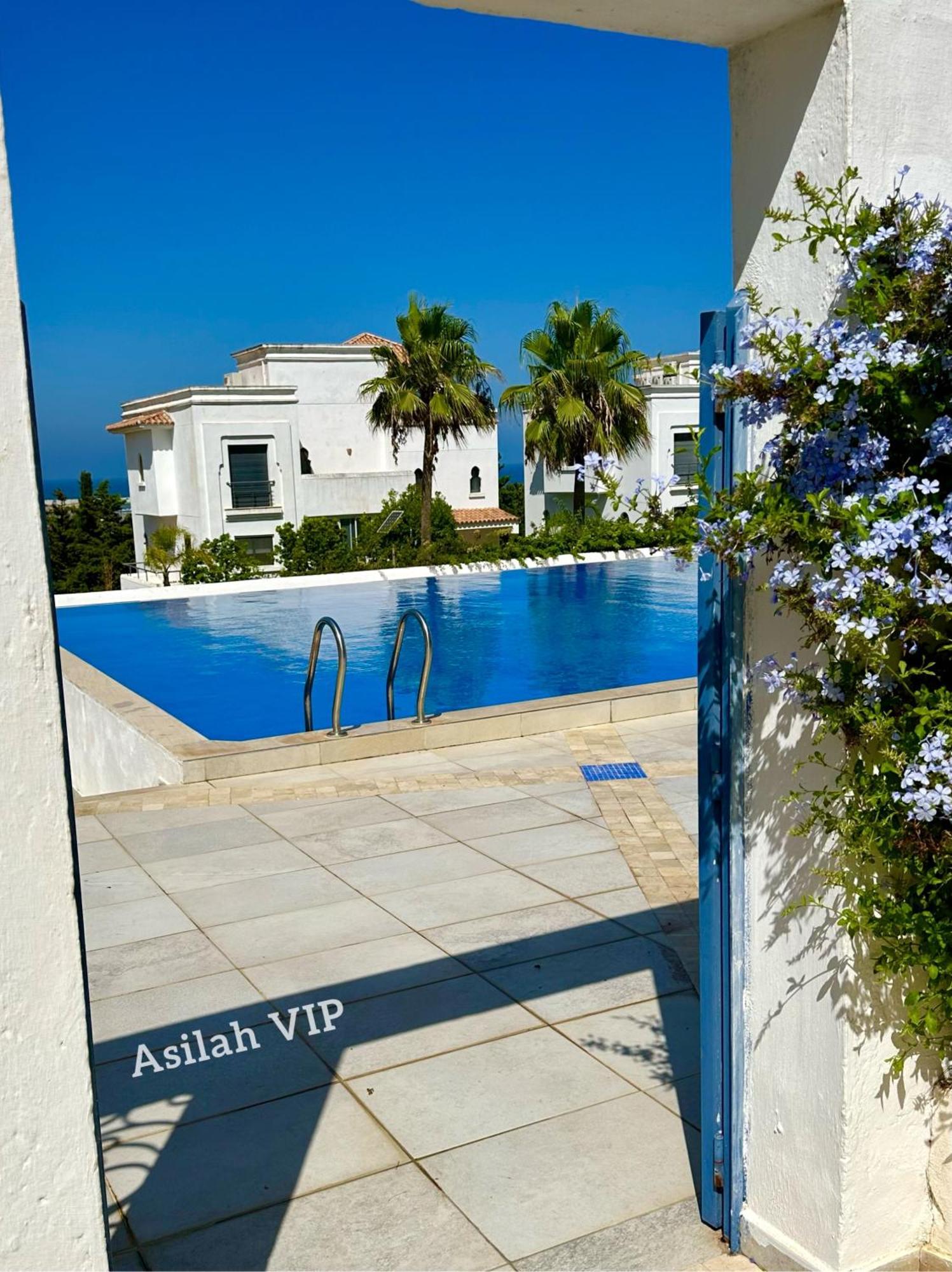 Asilah Vip - Haut Standing - Vue Mer - Piscines - Plage A 5 Minute - Garage Privee - Acces Pmr Екстериор снимка